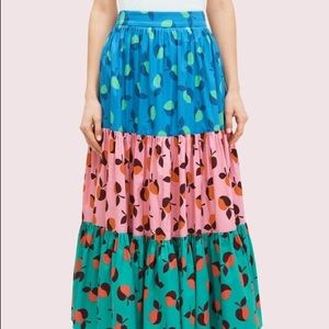 kate spade apple maxi skirt